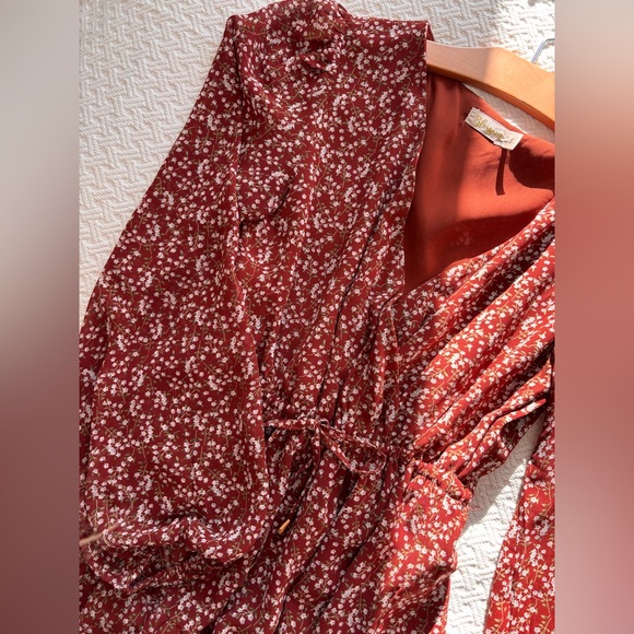 Blossom Red Floral Dress - Picture 5 of 6